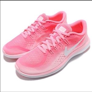 Pink nike sneakers